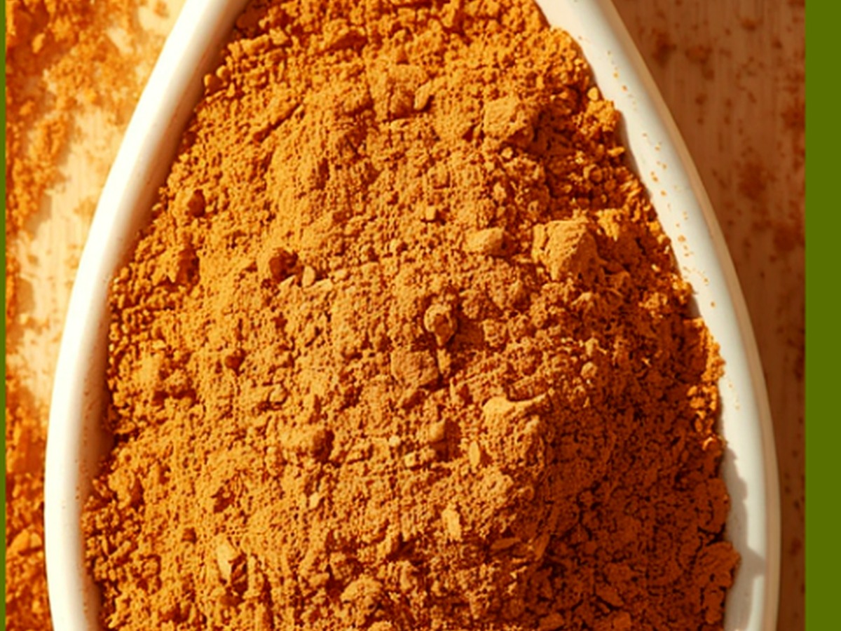 Turmeric powder close-up